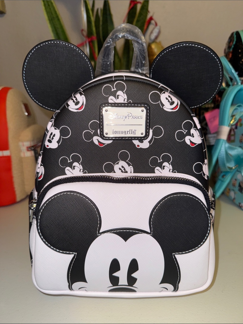 Loungefly Black & White Mickey Mouse Mini Backpack
